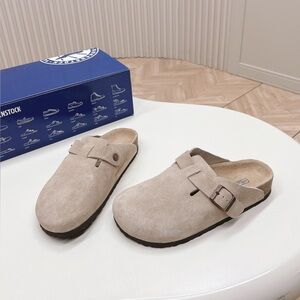 Birkenstock Boston Suede Taupe